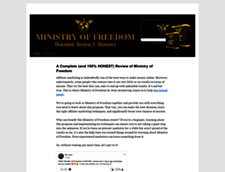 ministryoffreedomreview.com screenshot