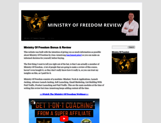 ministryofreedom.com screenshot
