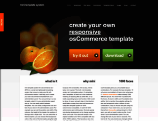 minitemplatesystem.com screenshot