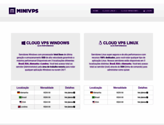 minivps.com.br screenshot