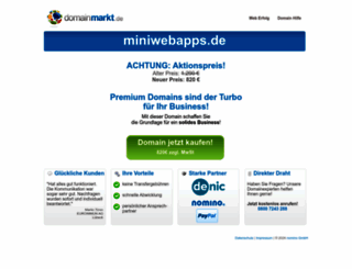 miniwebapps.de screenshot