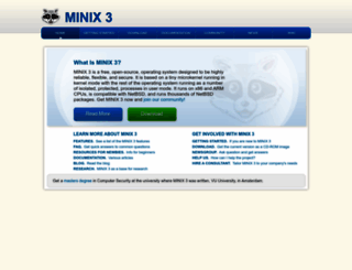 minix3.org screenshot