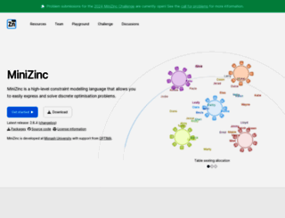 minizinc.org screenshot