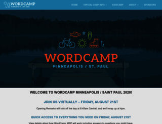 minneapolis.wordcamp.org screenshot