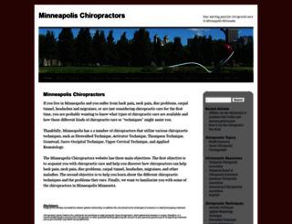 minneapolischiropractorsmn.com screenshot