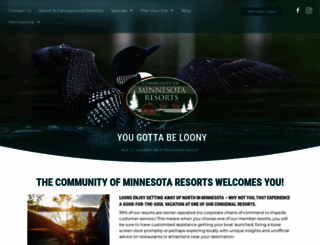 minnesota-resorts.com screenshot