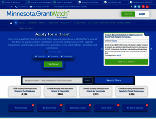 minnesota.grantwatch.com screenshot