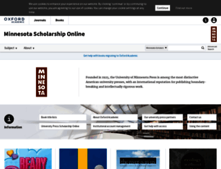 minnesota.universitypressscholarship.com screenshot