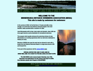 minnewaskaswimmers.org screenshot