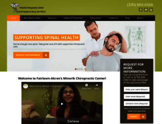 minorikchiropractic.com screenshot