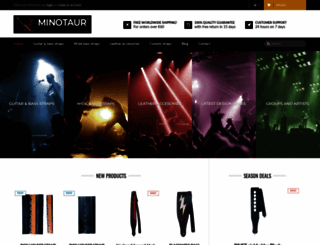 minotaurguitarstraps.com screenshot