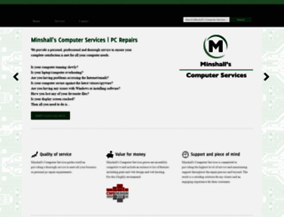 minshallscomputerservices.co.uk screenshot