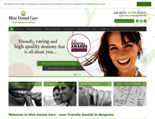 mint-dentalcare.co.uk screenshot