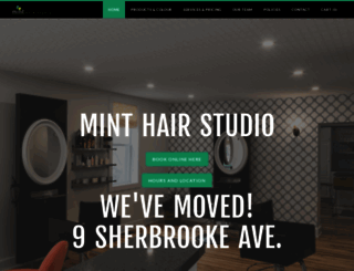 minthairstudio.ca screenshot