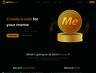 mintme.com screenshot