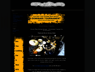 minusdrums.com screenshot