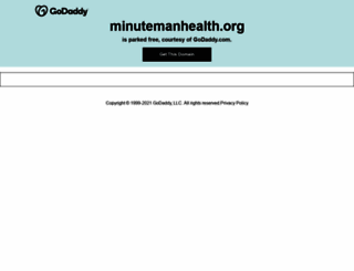minutemanhealth.org screenshot