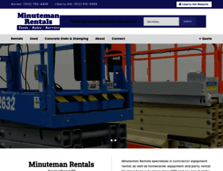 minutemanrentalstx.com screenshot