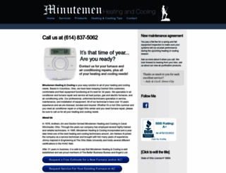minutemenheatingcooling.com screenshot