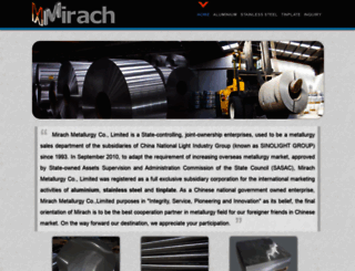 mirachmetallurgy.com screenshot