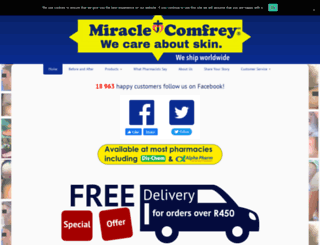miraclecomfrey.com screenshot