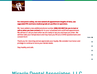 miracledentalcare.com screenshot