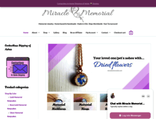 miraclememorial.com screenshot