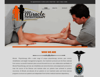 miraclephysiotherapy.com screenshot