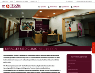 miraclesmediclinic.com screenshot