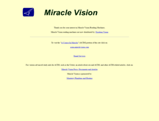 miraclevision.com screenshot