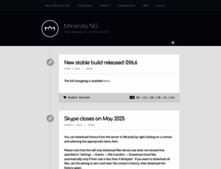 miranda-ng.org screenshot