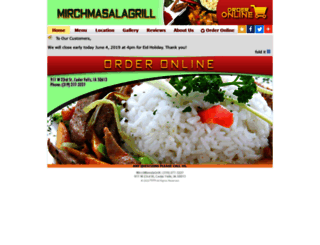 mirchmasalagrillia.com screenshot
