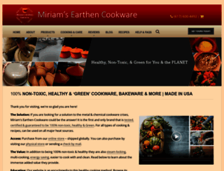 miriamsearthencookware.com screenshot