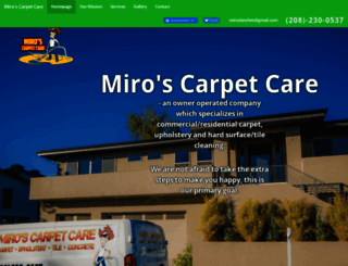 miroscarpetcare.com screenshot