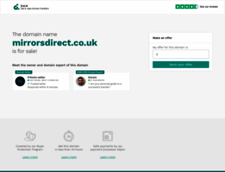 mirrorsdirect.co.uk screenshot