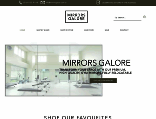 mirrorsgalore.com.au screenshot