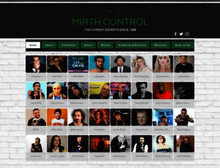 mirthcontrolcomedy.com screenshot
