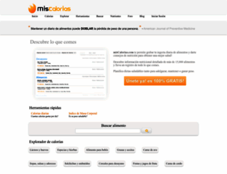 miscalorias.com screenshot