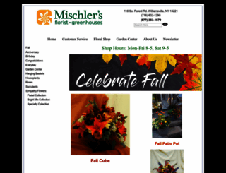 mischlersflorist.com screenshot