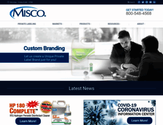 miscoproducts.com screenshot