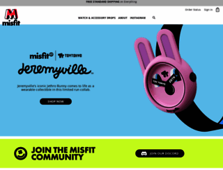 misfit.com screenshot