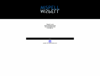 mispell.net screenshot