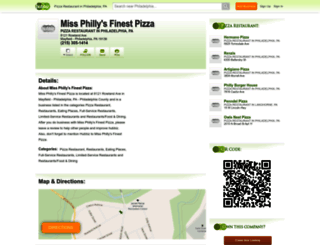 miss-philly-s-finest-pizza.hub.biz screenshot