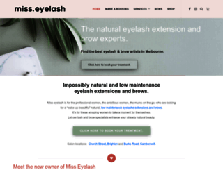 misseyelash.com.au screenshot
