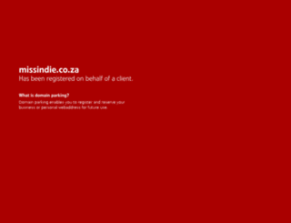 missindie.co.za screenshot