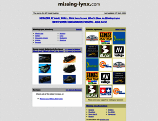 missing-lynx.com screenshot