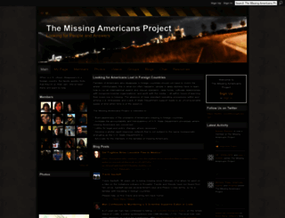 missingamericans.ning.com screenshot