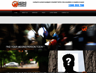 missingpersonsinaustralia.com.au screenshot