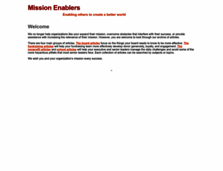 missionenablers.com screenshot