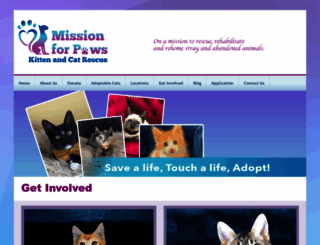 missionforpaws.org screenshot